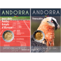 Andorra 2 euro BU coincard 2025 - Spelen van de Kleine Staten van Europa + Baardgier