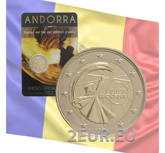 Andorra 2 euro BU coincard 2023 - Zomerzonnewendefestivals