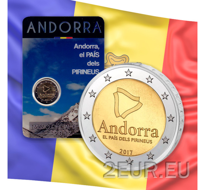 Andorra 2 euro BU coincard 2017 - Land in de Pyreneeën 