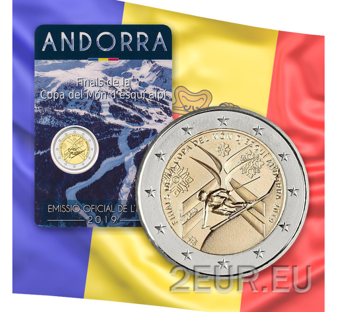 Andorra 2 euro BU coincard 2019 - Finale wereldbeker alpineskiën