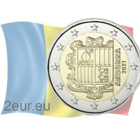 Andorra 2€ UNC 2021 - Wapenschild