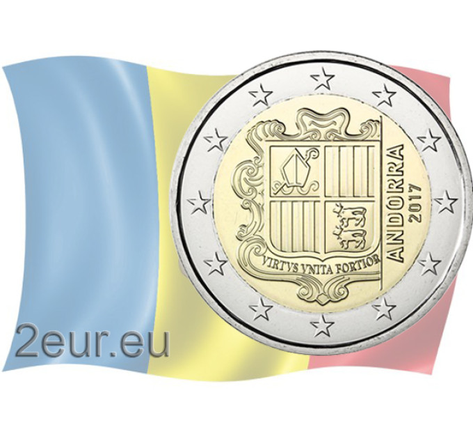 Andorra 2€ UNC 2015 - "Coat of arms"