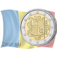 Andorra 2€ UNC 2023 - Wapenschild
