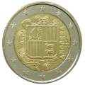 Andorra 2€ UNC 2024 - Wapenschild
