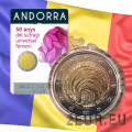 Andorra 2 euro BU coincard 2020 - 50 jaar sinds Andorra vrouwenkiesrecht invoerde
