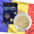 Andorra 2 euro BU coincard 2022 - 10 jaar monetaire overeenkomst tussen Andorra en de EU
