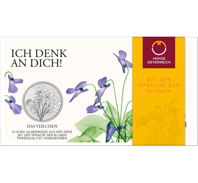Oostenrijk 10 euro Zilveren munt 2024 - Violet