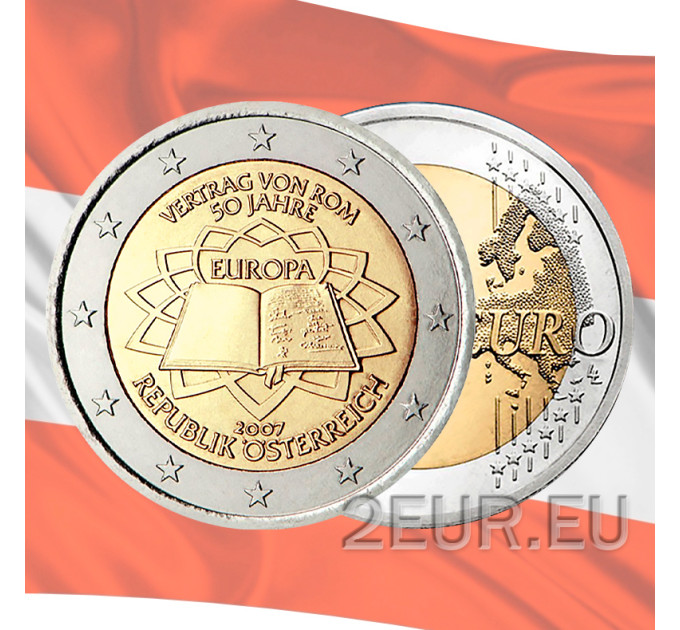 Oostenrijk 2 euro UNC 2007 - 50 jaar Verdrag van Rome