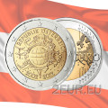 Oostenrijk 2 euro UNC 2012 - 10 jaar Euro Cash