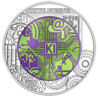 Oostenrijk 25 euro Zilveren Niobium-munt 2025 - Digitalisering