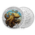 Oostenrijk 3 euromunt 2022 - Lichtgevend zeeleven - Blauwgeringde octopus