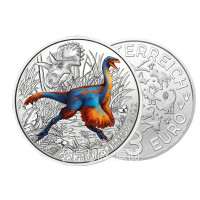 Oostenrijk 3 euromunt 2022-3 - Gierzwaluw Ornithomimus Oostenrijk 3 euromunt 2022-3 - Gierzwaluw Ornithomimus