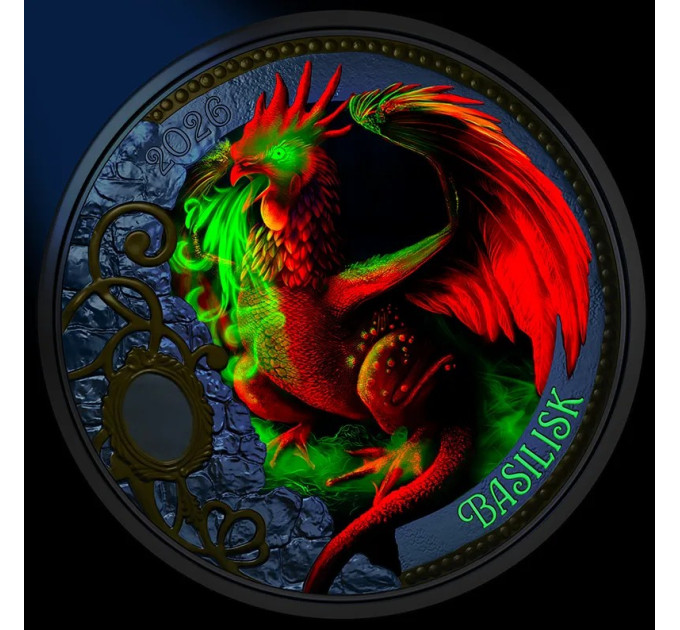 Oostenrijk 3 euromunt 2026 - Mythische wezens - De Basilisk