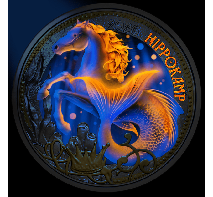 Oostenrijk 3 euromunt 2026 - Mythische wezens - De hippocampus