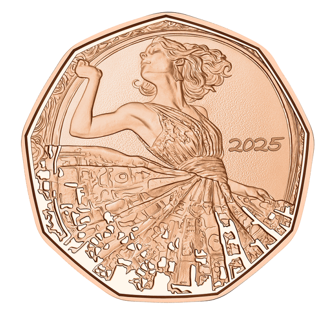 Oostenrijk 5 euromunt 2025 - Dans in je eentje