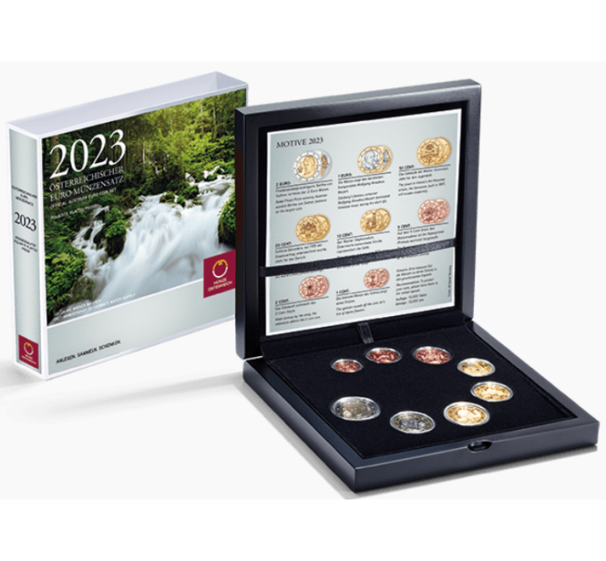 Oostenrijk muntenset PROOF 2023 - 150 jaar Weens water