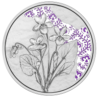 Oostenrijk 10 euro Zilveren munt Proof 2024 - Violet