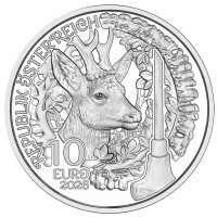 Oostenrijk 10 euro Zilveren munt Proof 2026 - Opdirndln – Anpirschen - Horn