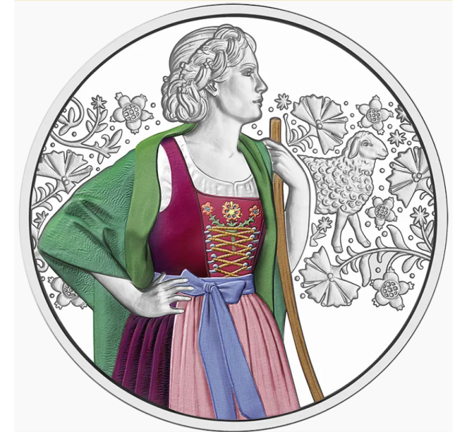 Oostenrijk 10 euro Zilveren munt Proof 2026 - Opdirndln – Loden