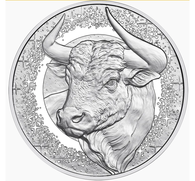 Oostenrijk 20 euro Zilveren munt 2026 – Stier