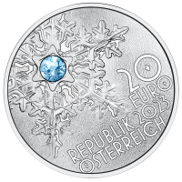 Oostenrijk 20 euro Zilveren munt 2023 – GEHEIMEN VAN SNEEUW