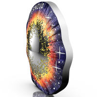 Oostenrijk 20 euro Zilveren munt 2024 – Het onbekende universum – Supernova