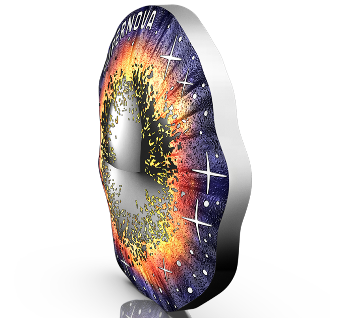 Oostenrijk 20 euro Zilveren munt 2024 – Het onbekende universum – Supernova