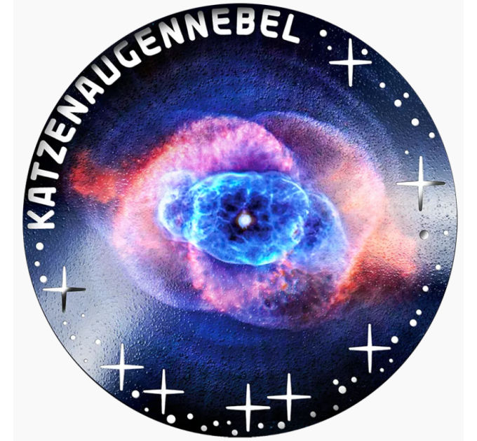 Oostenrijk 20 euro Zilveren munt 2026 – Het onbekende universum – Kattenoognevel
