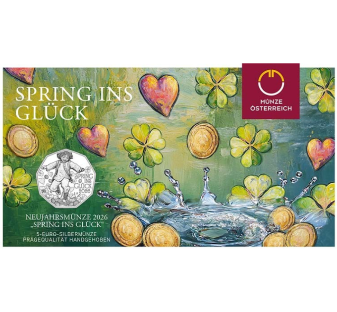 Oostenrijk 5 euro Zilveren munt 2026 - Spring van vreugde