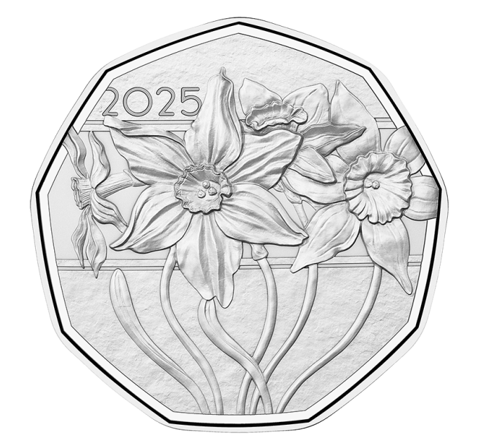 Oostenrijk 5 euro Zilveren munt 2025 - Narcis