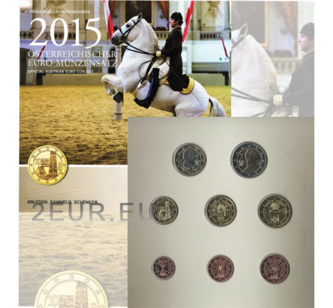 Austria BU 2015 - Euro coin set