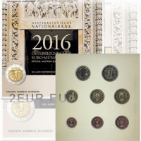 Austria BU 2016 - Euro coin set