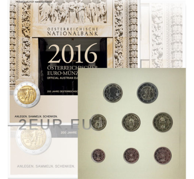 Austria BU 2016 - Euro coin set