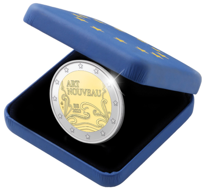Belgie 2euro proof 2023 - Art Nouveau in Brussel
