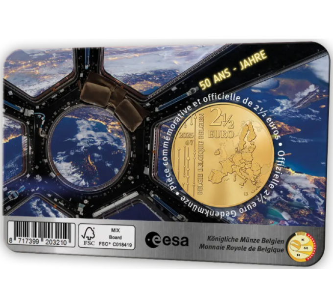 België 2,5 euro BU 2025 - 50 jaar European Space Agency - NL