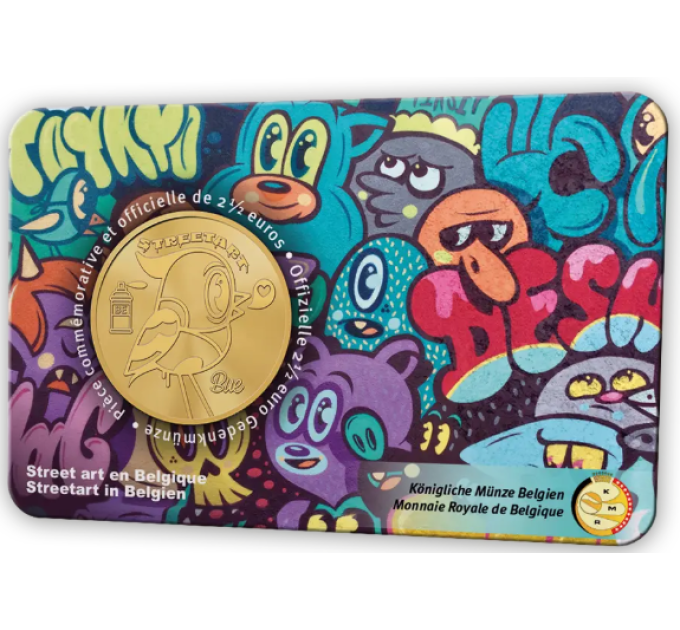 België 2,5 euro BU 2025 - Straatkunst in België - FR