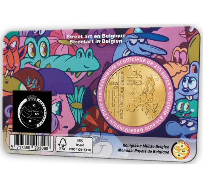 België 2,5 euro BU 2025 - Straatkunst in België - NL