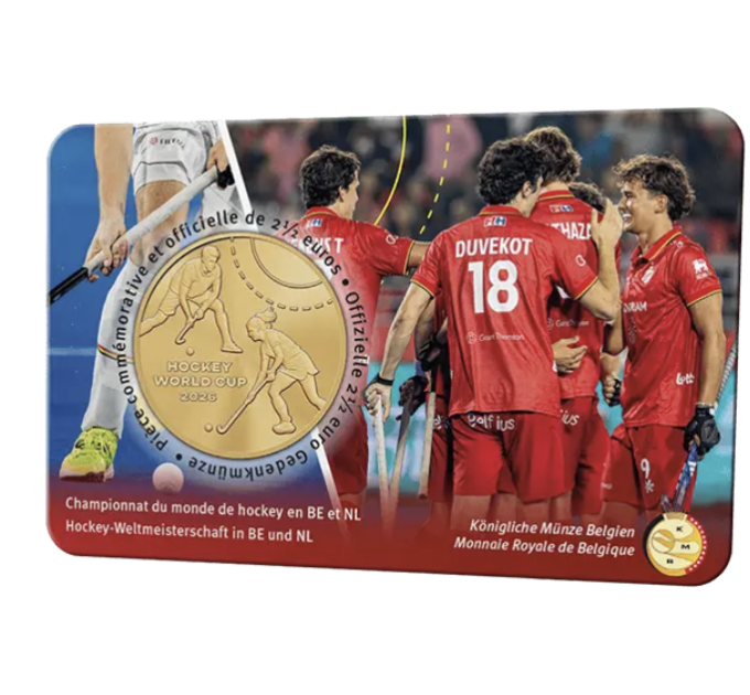 België 2,5 euro BU 2026 - WK Hockey in België en Nederland