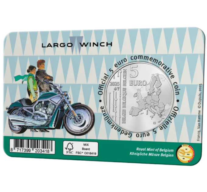 België 5 euro BU 2025 - Largo Winch - Kleur