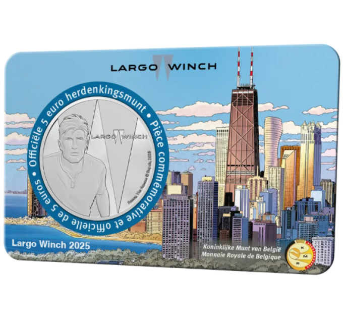 België 5 euro BU 2025 - Largo Winch - Reliëf