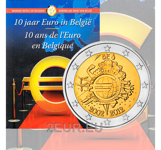 België 2 euro BU 2012 - 10 jaar Euro Cash 