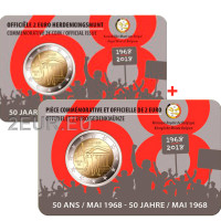 België 2 euro BU 2018 - 50e verjaardag mei 1968 Evenementen in België - Studentenopstand - NL+FR