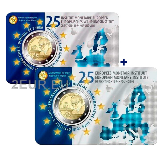 België 2 euro BU 2019 - 25e verjaardag van het Europees Monetair Instituut - NL+FR 