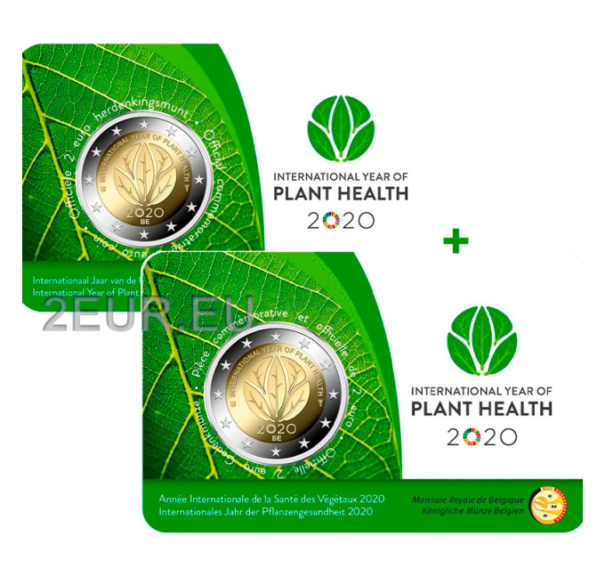 België 2 euro BU 2020 - Internationaal Jaar van de Plantengezondheid - NL+FR 