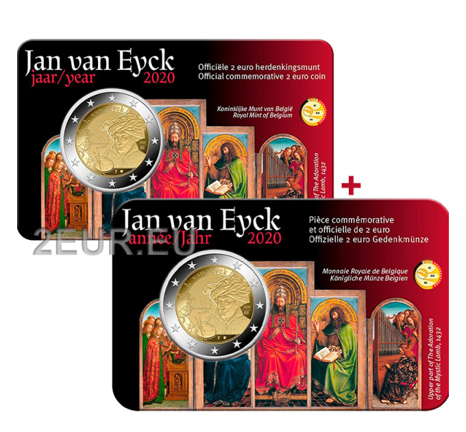 België 2 euro BU 2020 - Jan van Eyck - NL+FR