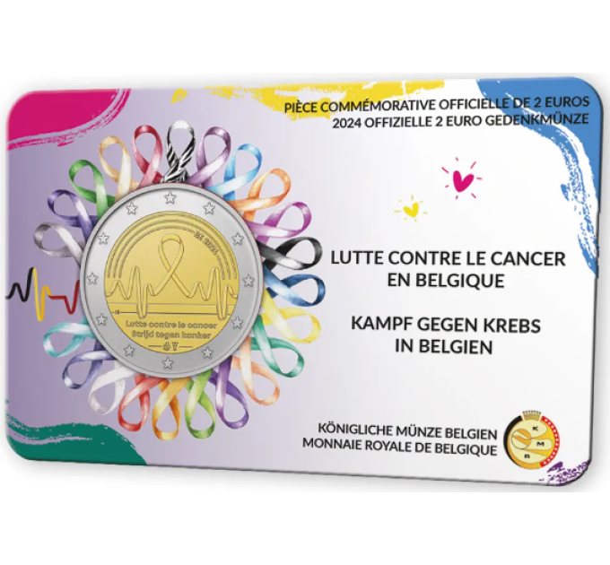België 2 euro BU 2024 - Kankerbestrijding - FR