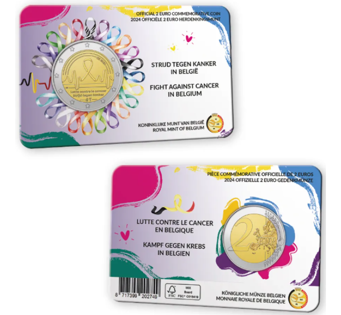 België 2 euro BU 2024 - Kankerbestrijding - NL+FR