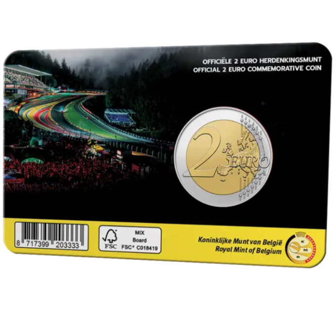 België 2 euro BU 2025 - Circuit van Spa-Francorchamps - FR