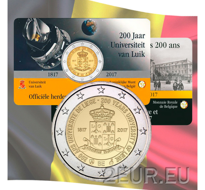 België 2 euro BU 2017 - 200 jaar Universiteit van Luik - NL 