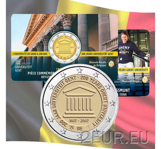 België 2 euro BU 2017 - 200 jaar Universiteit Gent - FR